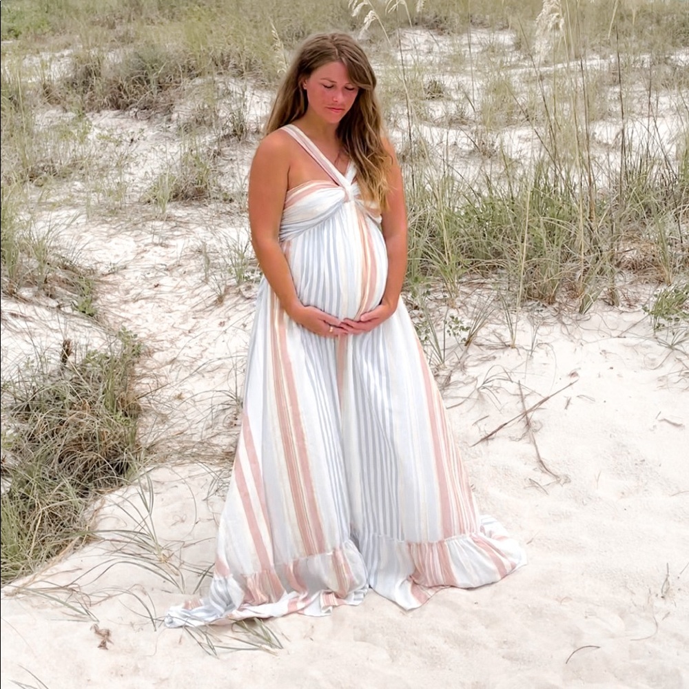 Vici Angel Island Smocked Maxi Dress